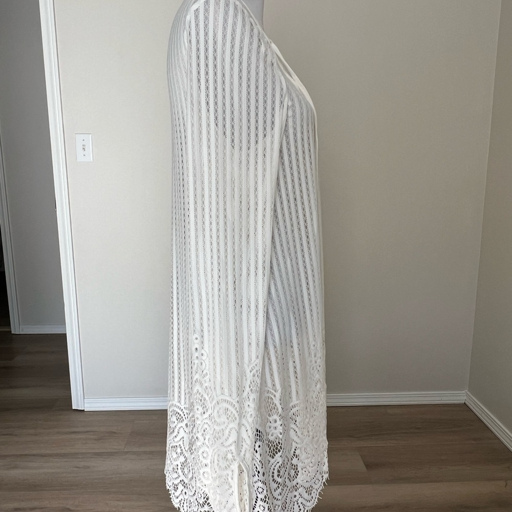 VENUS Ivory Lace-Up Swim Cover-Up - Picture 2 of 10